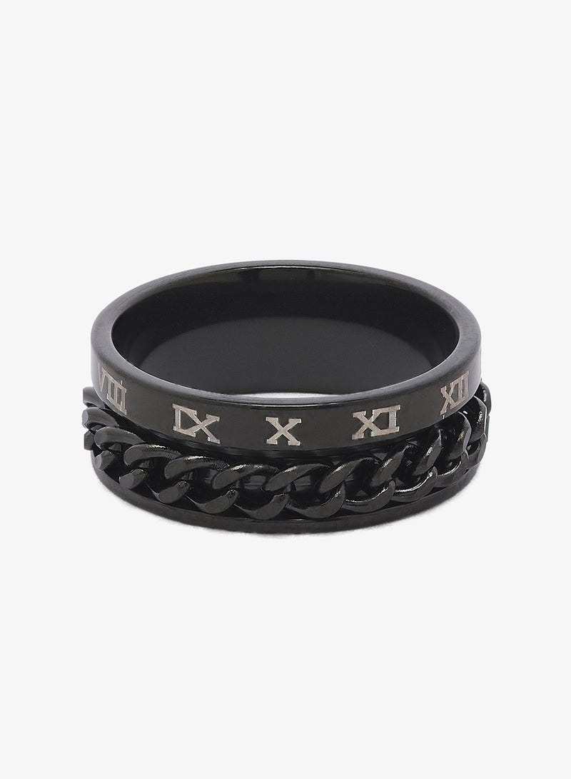 Seventy Five Essential Roman Numeral Statement Ring - Image 1